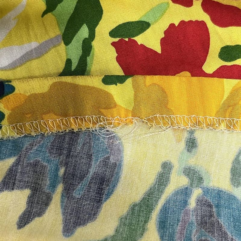 Dior Long Skirt S Light Yellow Orange Multi