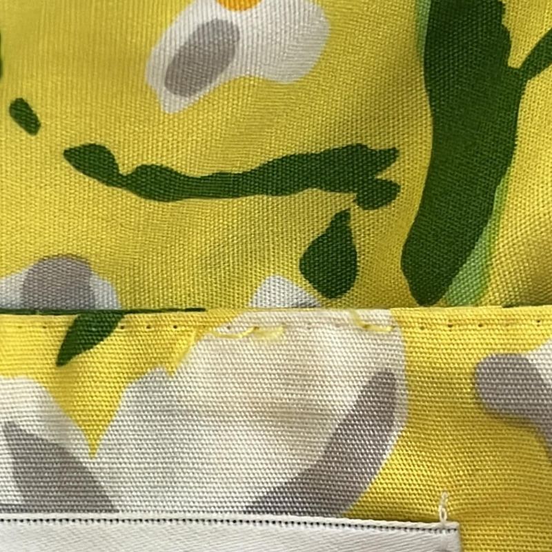 Dior Long Skirt S Light Yellow Orange Multi