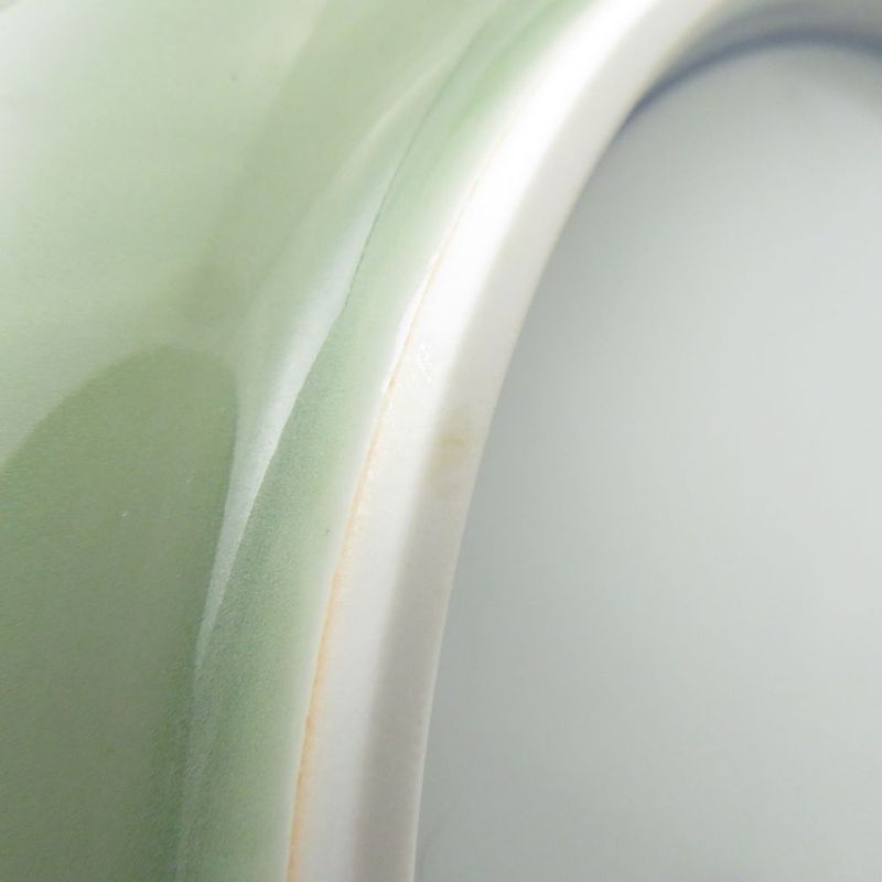 Tiffany & Co Gen'emon Kiln Celadon Wood Leaves Collaboration Medium Plate 2