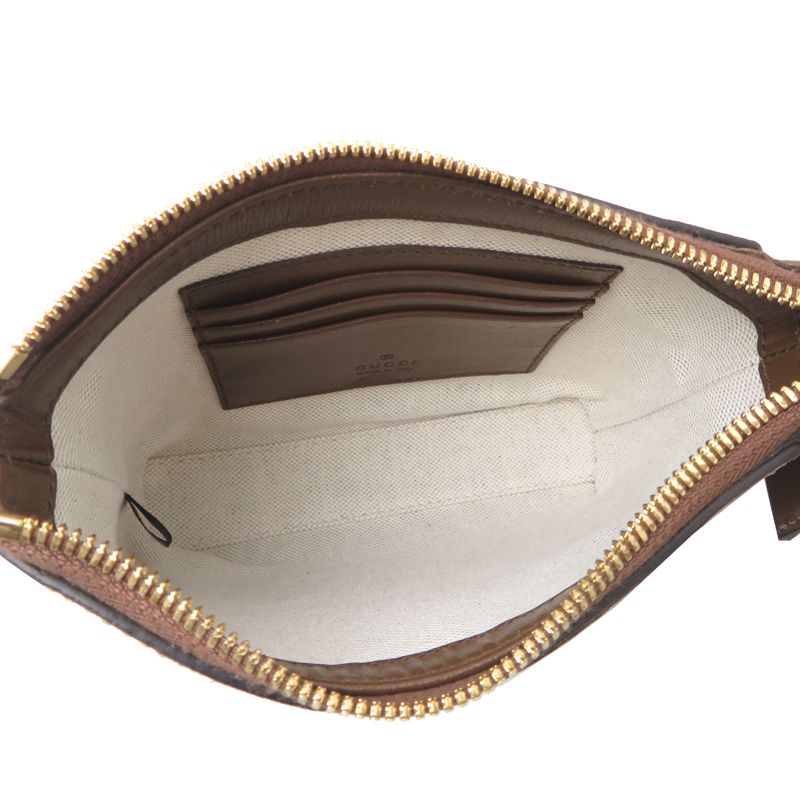 Gucci Shoulder Bag Leather Beige