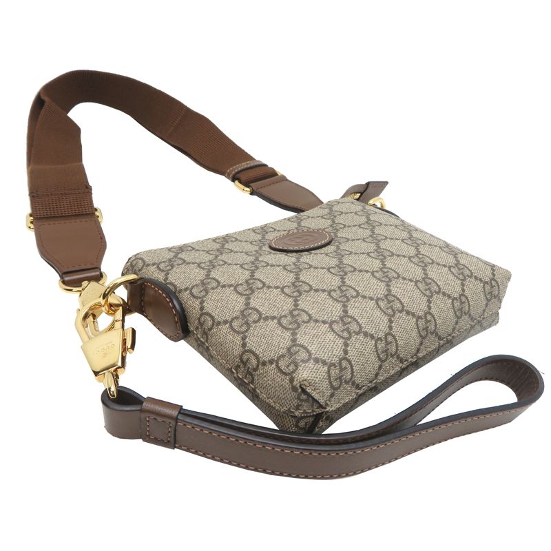 Gucci Shoulder Bag Leather Beige
