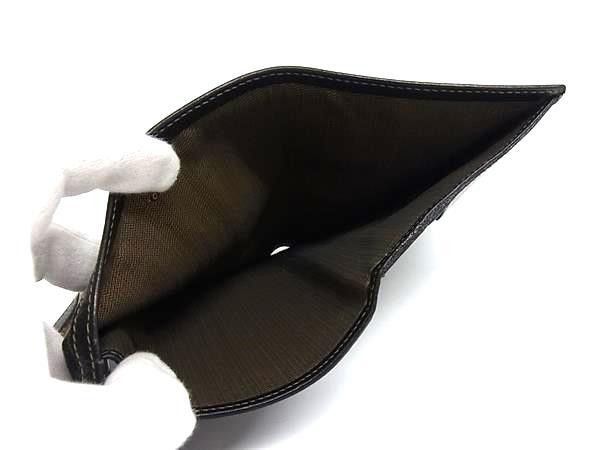 Fendi Wallet Zucca 079 Brown Canvas Leather Trifold