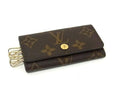 Louis Vuitton Key Case Multicles 4 Brown Monogram 4 Rows Key Holder