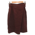 Gucci Vintage Tight Skirt with Belt Knee Length 40 Gold Bordeaux