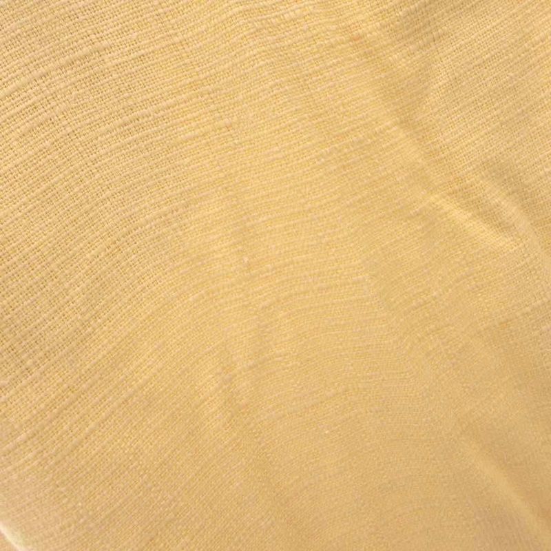 Celine Vintage Tight Skirt Silk Blend Logo Plate Long 46 Yellow
