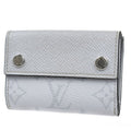Louis Vuitton Discovery Compact Wallet Taigarama White Leather