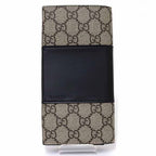 Gucci Bicolor Wallet GG Supreme Beige Ebony
