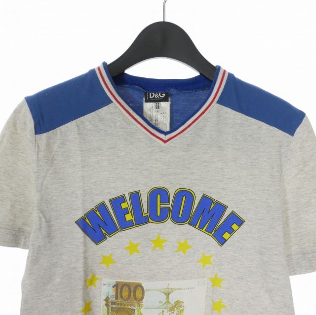 Dolce & Gabbana D&G Double Sided Print V-neck T-Shirt