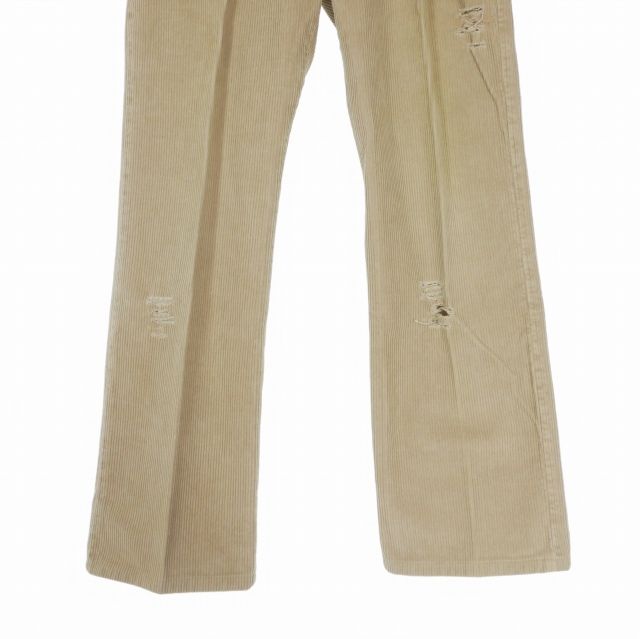 Dolce & Gabbana D&G Distressed Corduroy Pants 48 Beige