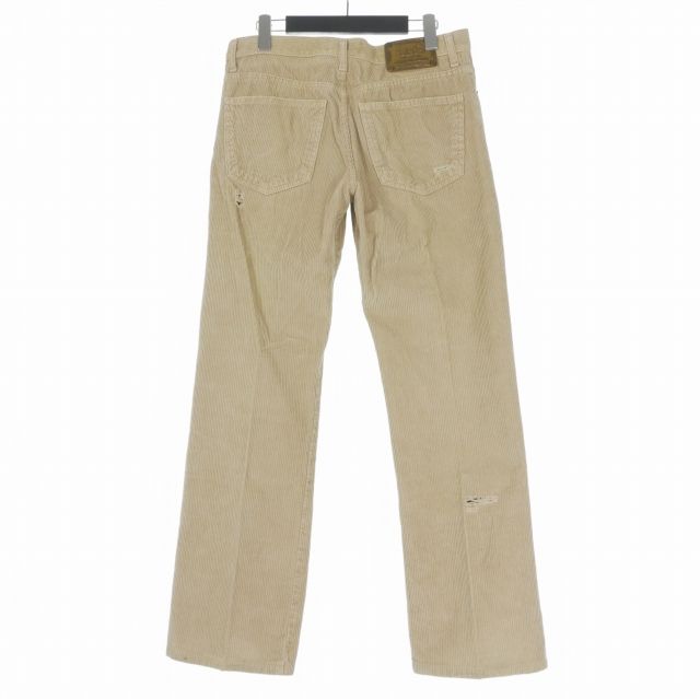 Dolce & Gabbana D&G Distressed Corduroy Pants 48 Beige