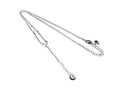 Dior Necklace Silver Metal Stone