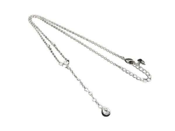 Dior Necklace Silver Metal Stone
