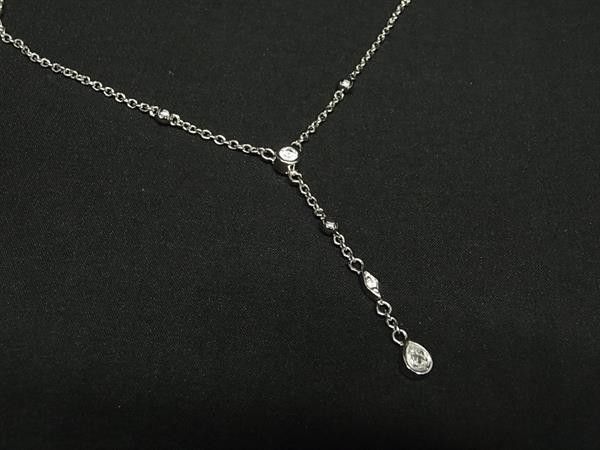 Dior Necklace Silver Metal Stone