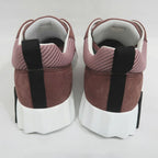 Hermes Bouncing Sneakers 37.5 Pink Mesh Suede Shoes