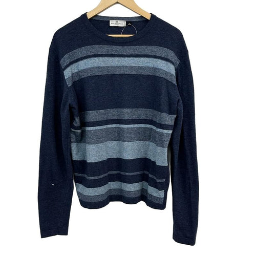 Balenciaga BB Long Sleeve Sweater 3 Navy Blue Gray