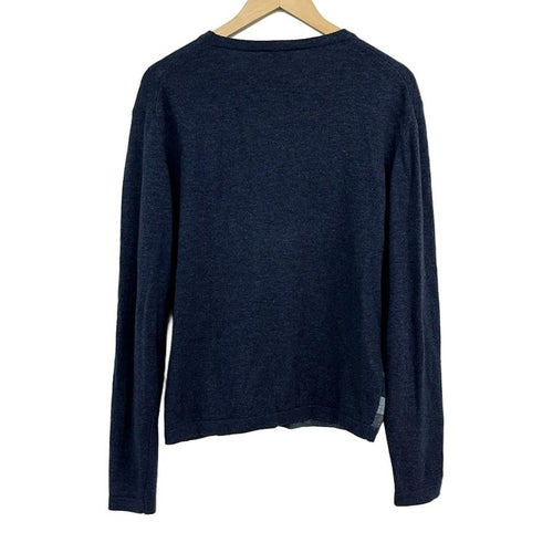 Balenciaga BB Long Sleeve Sweater 3 Navy Blue Gray