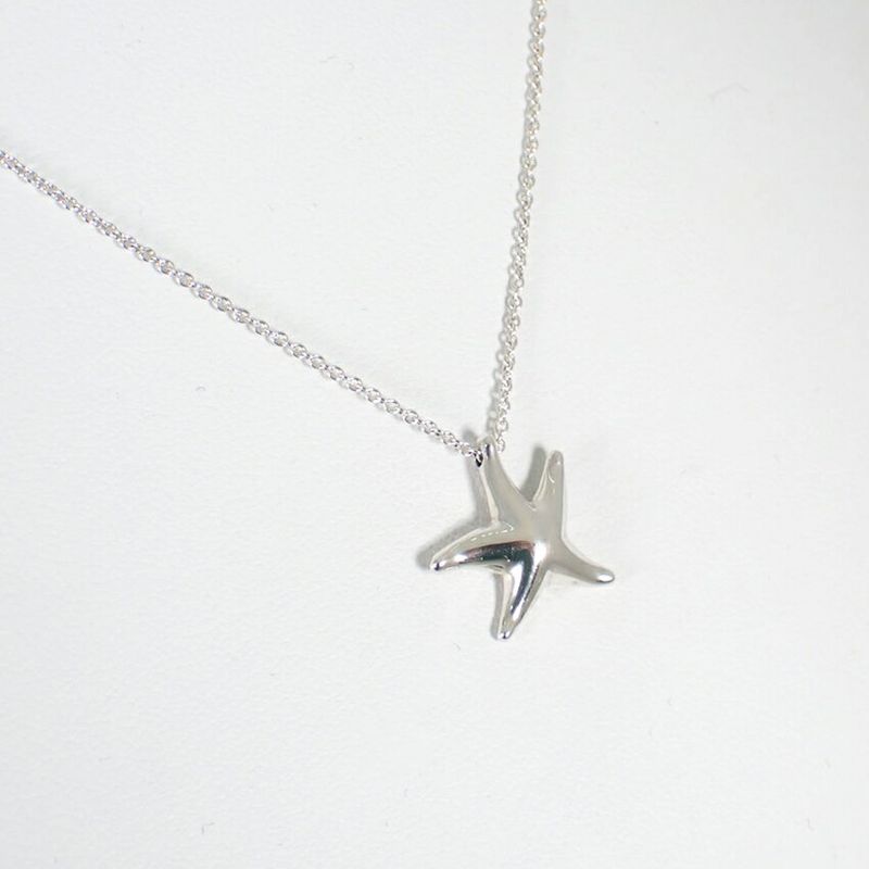 Tiffany & Co 925 Star Fish Pendant Necklace