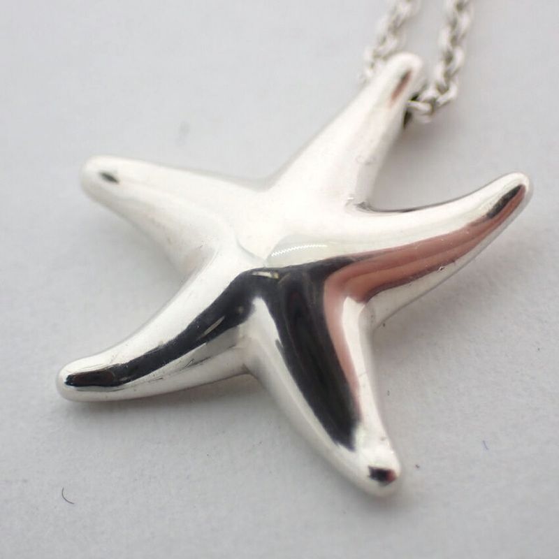 Tiffany & Co 925 Star Fish Pendant Necklace