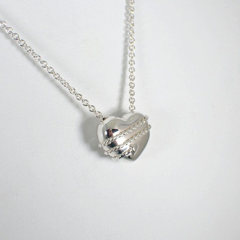 Tiffany & Co 925 Heart Arrow Pendant Necklace