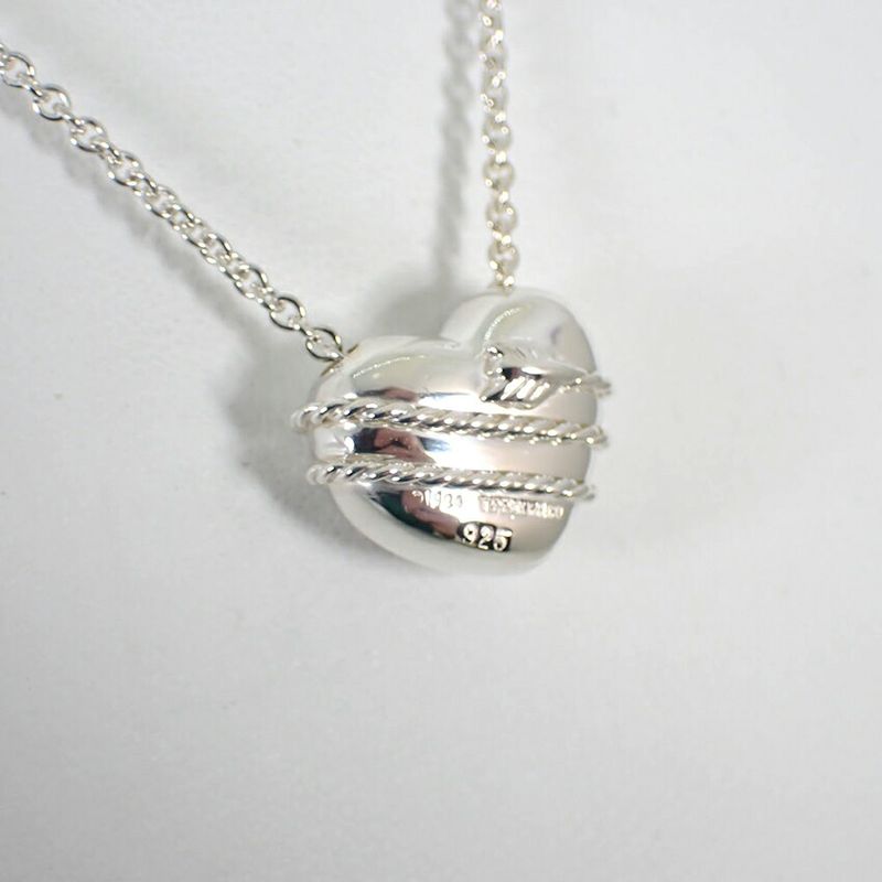 Tiffany & Co 925 Heart Arrow Pendant Necklace