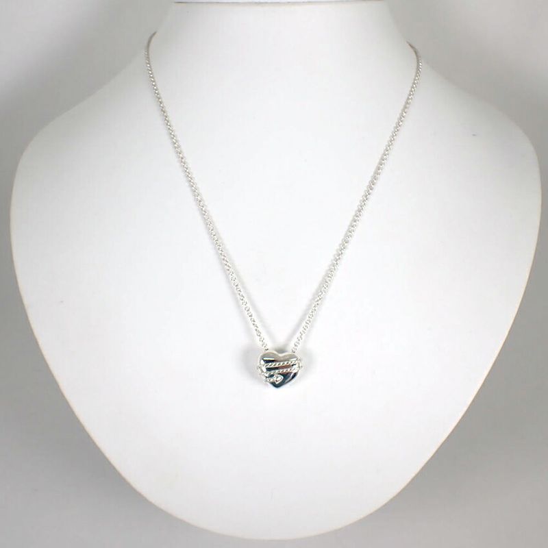 Tiffany & Co 925 Heart Arrow Pendant Necklace