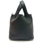 Hermes Handbag Picotin Lock PM Taurillon Clemence Black