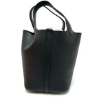 Hermes Handbag Picotin Lock PM Taurillon Clemence Black