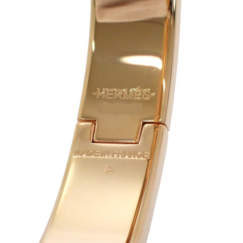 Hermes Enamel Bracelet Click White Gold