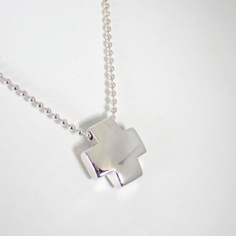 Tiffany & Co 925 Roman Cross Pendant Necklace