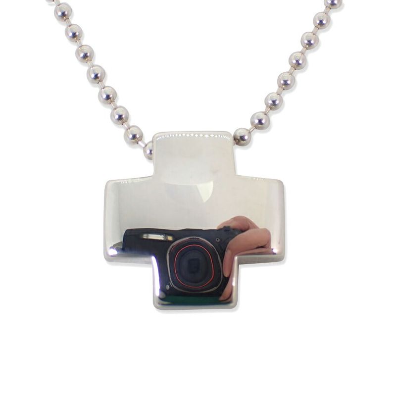 Tiffany & Co 925 Roman Cross Pendant Necklace