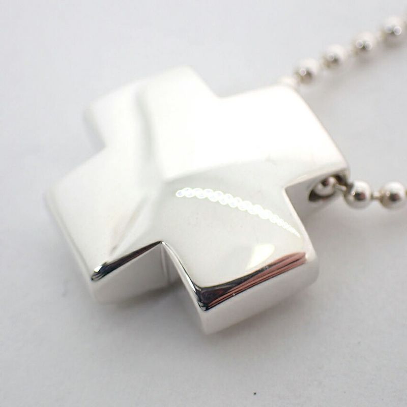 Tiffany & Co 925 Roman Cross Pendant Necklace