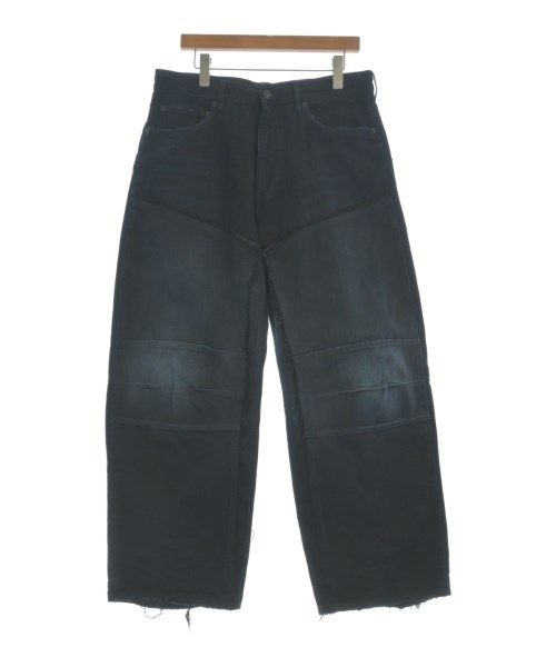 Balenciaga Denim Pants Double Knee Cotton Indigo