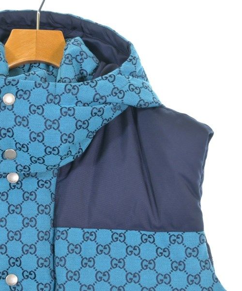 Gucci Down Jacket Vest Blue Navy