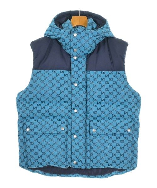 Gucci Down Jacket Vest Blue Navy