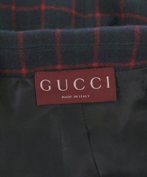 Gucci Casual Jacket Wool Navy Red Green