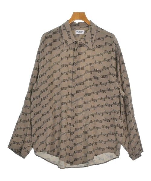 Balenciaga Casual Shirt Silk Brown
