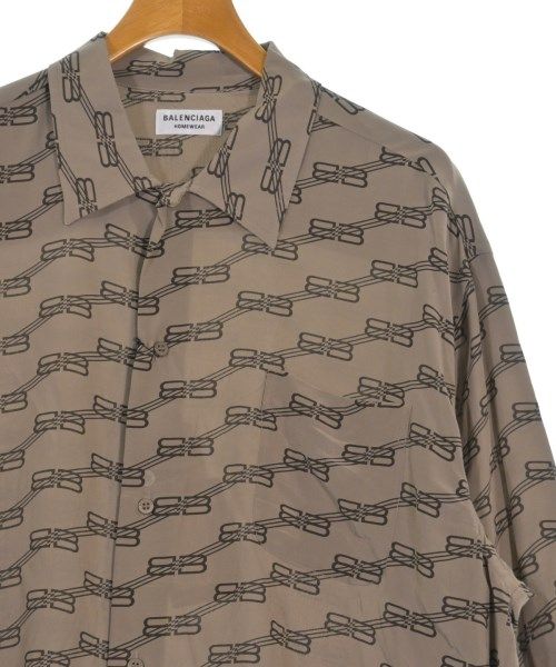Balenciaga Casual Shirt Silk Brown