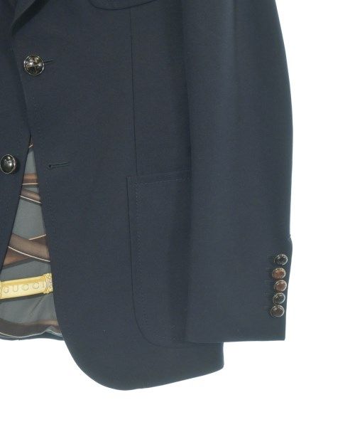Gucci Tailored Jacket Wool Silk Navy Blue