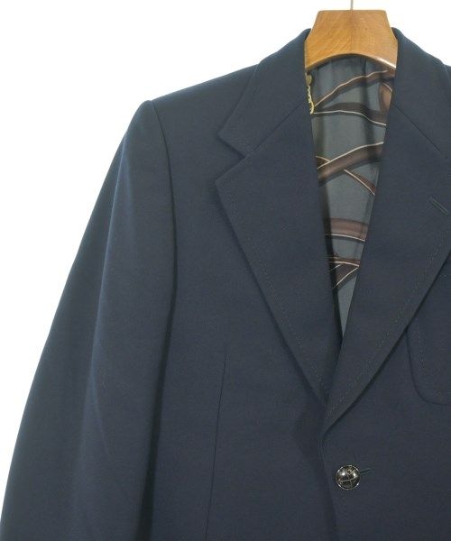Gucci Tailored Jacket Wool Silk Navy Blue