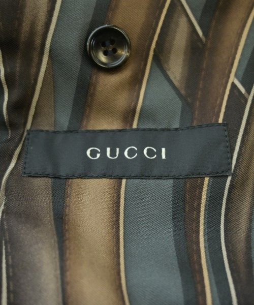 Gucci Tailored Jacket Wool Silk Navy Blue