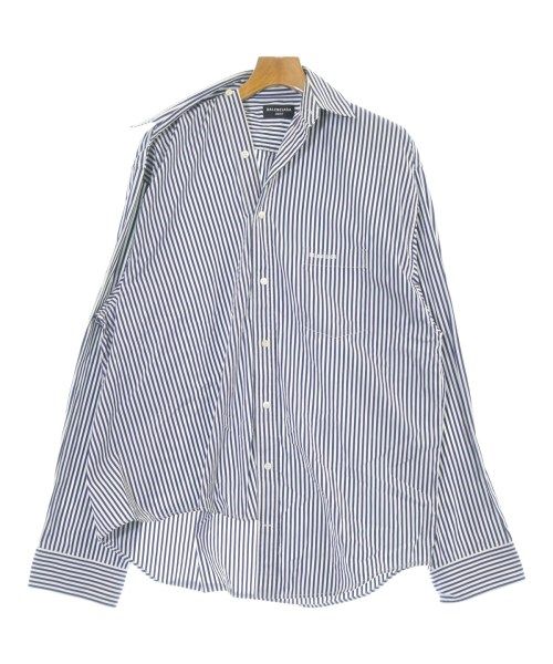 Balenciaga Casual Shirt Cotton Navy White