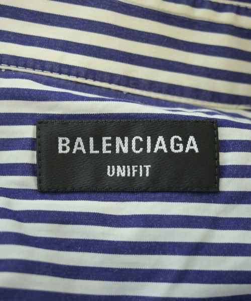 Balenciaga Casual Shirt Cotton Navy White