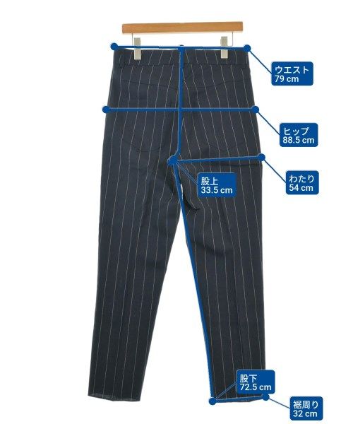 Loewe Trousers Pants Wool White Navy