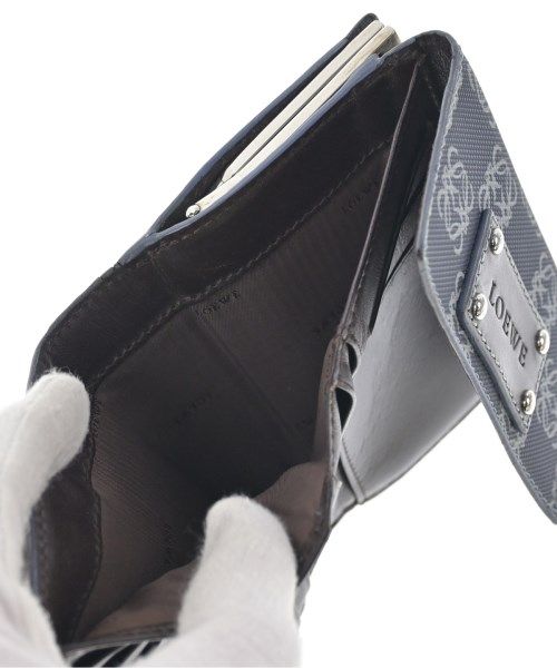Loewe Wallet Coin Case Navy Gray