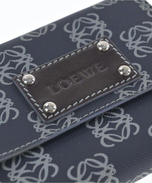 Loewe Wallet Coin Case Navy Gray