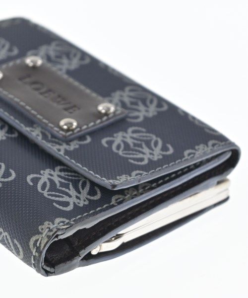 Loewe Wallet Coin Case Navy Gray