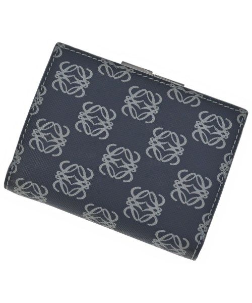 Loewe Wallet Coin Case Navy Gray