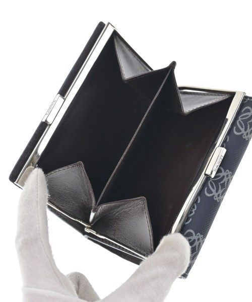Loewe Wallet Coin Case Navy Gray