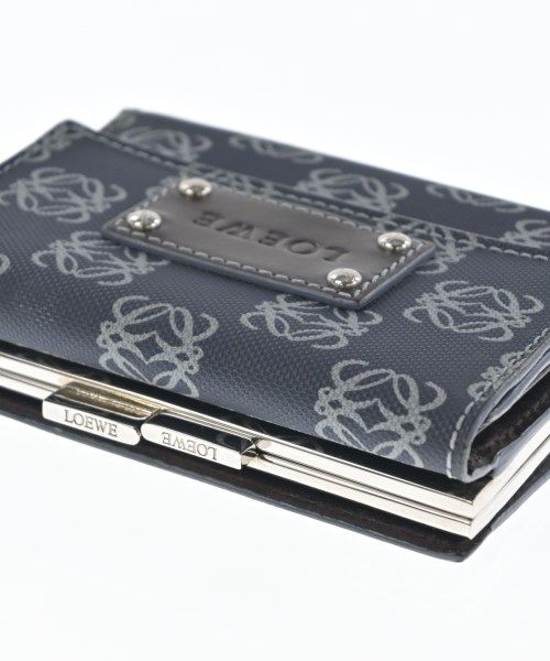 Loewe Wallet Coin Case Navy Gray