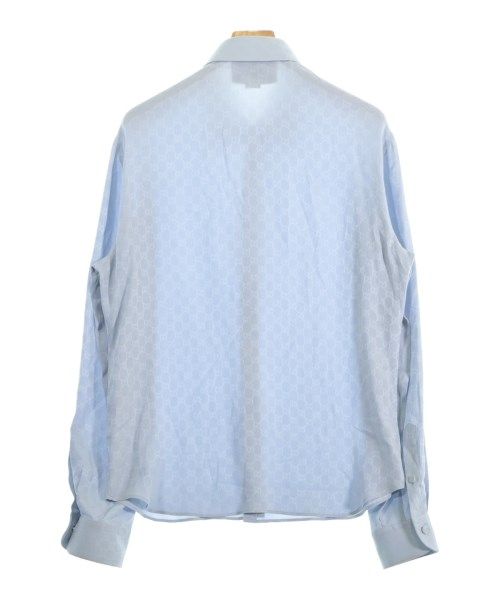 Gucci Casual Shirt Silk Blue Light